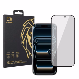 Закалённое стекло Tel Protect 10X Privacy DLC Diamond Coating для iPhone 17 Pro Max