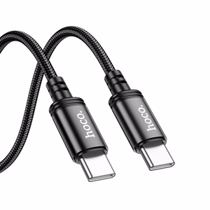 Кабель USB C to USB C Hoco 3A 60W 2 m X89 черный