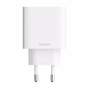 Cuktech A19 tīkla barošanas adapteris 30 W, ar USB-A un USB-C pieslēgvietām – balts