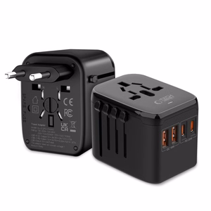 Tech-Protect TA200 EU / UK / US / AU adapteris - melns