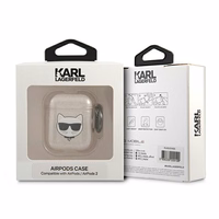 Karl Lagerfeld Glitter Choupette AirPods 1/2 vāciņš zelta krāsas