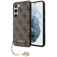Guess GUHCS23SGF4GBR S23 S911 brūns/brūns cietais apvalks 4G Charms kolekcija