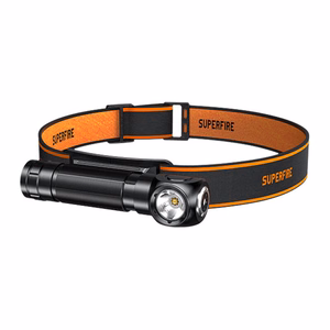 Superfire TH04 2-in-1 galvas lukturis, 600 lm, USB-C, 5 režīmi, 150 m