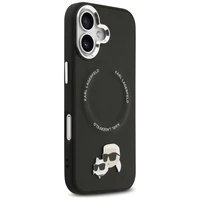 Karl Lagerfeld Karl & Choupette Piespraudes Magnētiskais viedtālruņa apvalks iPhone 17 - melna