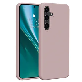 Etteri silikona viedtālruņa apvalks Samsung Galaxy S24 Plus gaiši rozā