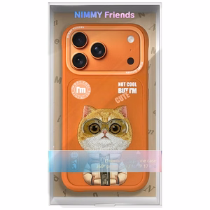 Чехол Nimmy Cool&Cute 2.0 Cat для iPhone 17 Pro Max - оранжевый