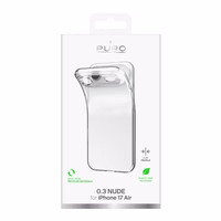 Puro 0.3 Nude īpaši plāns TPU viedtālruņa apvalks iPhone 17 Air – caurspīdīgs