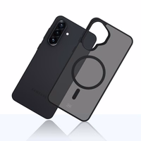 3mk Smoke MagCase futrālis Samsung Galaxy A57 - Pelēks, caurspīdīgs