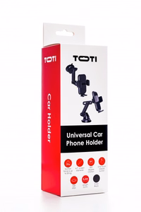 SEEK TOTI universāls auto telefona turētājs ar piesūcekni, melns