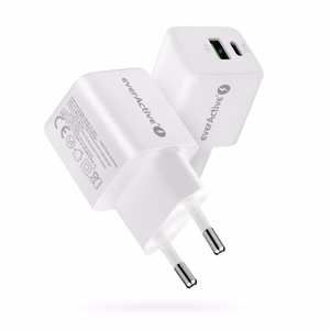 lādētājs 1 x USB, 1 x USB-C Quick Charge 3.0 20W balts