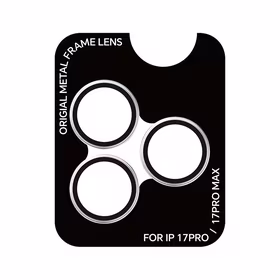 Rock Tempered stikls Pure Series Camera Lens on camera for Iphone 17 Pro/17 Pro Max (lens 3 pieces) sudraba