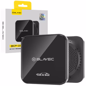 Blavec AI BOX Adapter Carplay Android Auto wireless BCP-01 - Bluetooth Wifi + cables USB to Type C & Type C to Type C (CPAABCP01-BWB) black