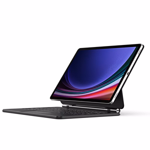 Dux Ducis tastatūras (MK sērijas) viedtālruņa apvalks ar Bluetooth tastatūru Samsung Galaxy Tab S9+ / S8+ / S7+ – melns