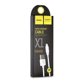 Kabelis (m) - USB A uz Lightning Hoco 2,1A 1 m X1 balts (m)