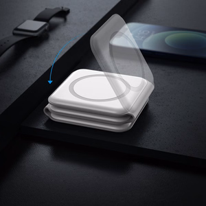 Dudao A11N 15W 3in1 Inductive Charger - White + USB-C / USB-C Cable