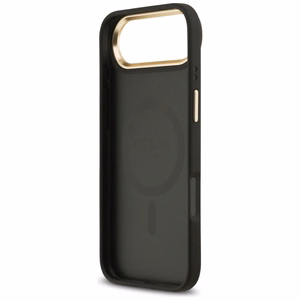 Guess Graudains Strass Logotips Magnētiskais viedtālruņa apvalks iPhone Air - melns