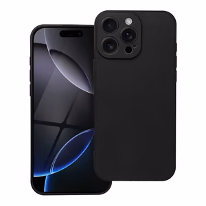Mīksts viedtālruņa apvalks IPHONE 16 Pro Max melns