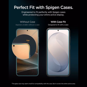 Spigen Glas.tR EZ Fit Pro AC rūdīts stikls, paredzēts Samsung Galaxy S26 FE