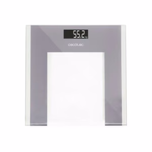 Cecotec Surface Precision Healthy – vannasistabas svari, līdz 180 kg, pelēkā krāsā / caurspīdīgi