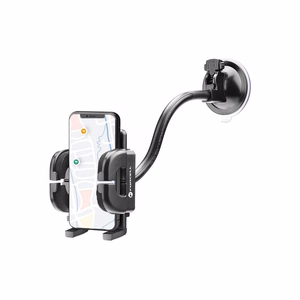 Автомобильный держатель телефона Forcell F-Grip Regular 27 см лобовое стекло / приборная панель / воздуховод чёрный