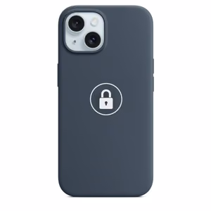 Telefona maciņš "Silicone Case v2" iPhone 15 / Storm Blue / iepakojumā