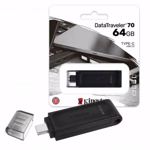 Memory USB-C FlashDrive Kingston "DT70" 64GB USB3.2 / 100% Genuine /