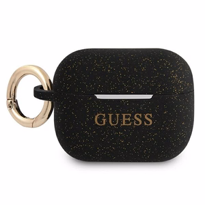 Guess Silicone Glitter чехол для AirPods Pro - чёрный