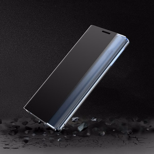 Sleep Case grāmatas tipa apvalks ar viedo logu iPhone 13 mini zils