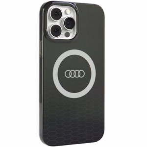 Audi IML Lielais Logotips Magnētiskais viedtālruņa apvalks iPhone 13 Pro / 13 - melns