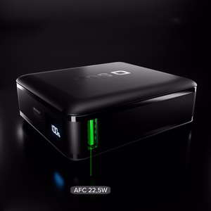 Внешний аккумулятор SBS HD 30 Вт 10000 мАч USB-C с ЖК-дисплеем — чёрный