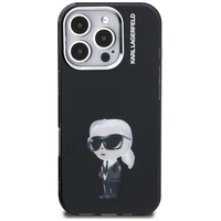 Karl Lagerfeld IML Aquarelle Karl & Logo MagSafe macins iPhone 16 Pro - melns