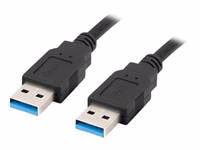 Lanberg USB-A kabelis 3.0 0.5m melns