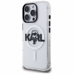 Karl Lagerfeld IML Karl Sketch Logo MagSafe maciņš iPhone 16 Pro Max - caurspīdīgs