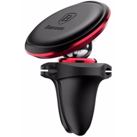 Automašīnas Turētājs Baseus "Overseas Edition" Melns / Sarkans (magnētisks / gaisa reste)