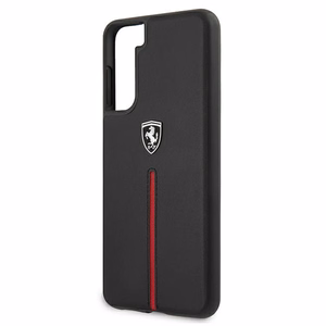 Ferrari FEOSIHCS21MBK S21+ G996 чёрный/чёрный жёсткий чехол Off Track Leather Nylon Stripe