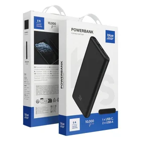 Portatīvais lādētājs Blue Star W1061 10000 mAh 2A melns