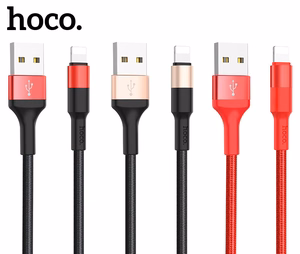 USB cable Hoco X26 Lightning 1.0m black-gold