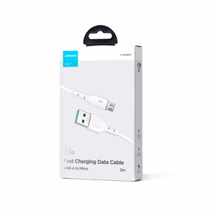 Joyroom Premium Series A13 USB-A / micro USB 2.4A 2 m kabelis - balts