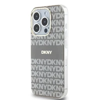 DKNY IML Mono un Stripe Magnētiskais viedtālruņa apvalks iPhone 15 Pro Max - bēšs