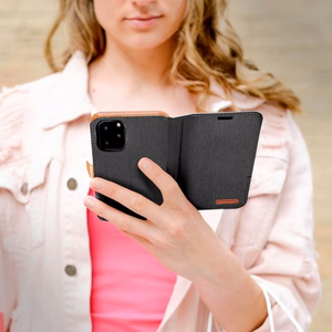 CANVAS grāmatas apvalks XIAOMI Redmi Note 13 5G melns