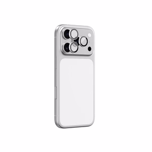 AmazingThing сапфировое стекло для камеры iPhone 17 Pro / Pro Max - с серебряной рамкой