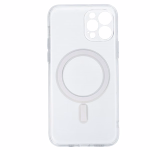 TEL PROTECT Magnētiskais silikona apvalks Iphone 12 Pro caurspīdīgs