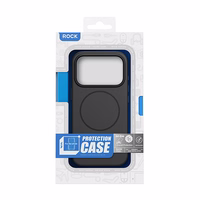 Rock Armor Matte magnētiskā sērijas viedtālruņa apvalks Iphone 17 Pro Max melns