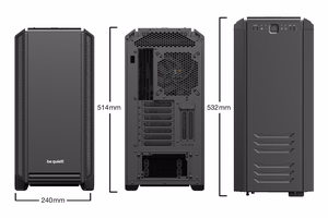 be quiet! Silent Base 601 Midi Tower melns