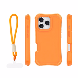 Safepop maciņš ar siksniņu priekš iPhone 16 Pro Max 6,9" oranžs