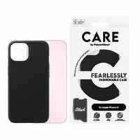 CARE by PanzerGlass Drosmīgi moderns viedtālruņa apvalks iPhone 15 - Melns
