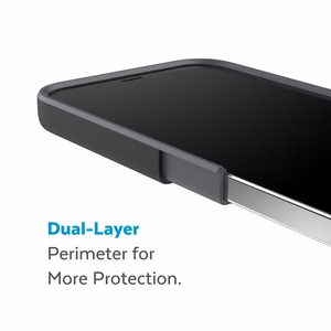 Speck CandyShell Pro + MagSafe vāciņš ierīcei iPhone 14 Plus, ar Microban pretmikrobu aizsardzību, “Black / Slate Grey” krāsu kombinācija