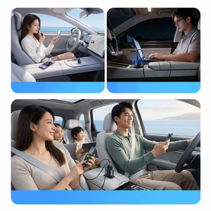 Orico HyperDrive 165W USB-A + 2x USB-C auto lādētājs - melns
