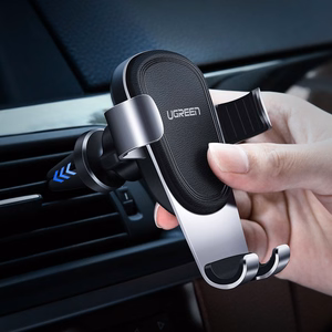 Ugreen auto gravitācijas turētājs ventilācijas restēm pelēks (50564)