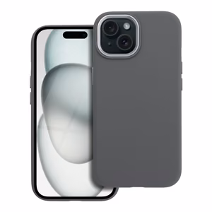 Case for iPhone 15 Forcell F-Protect Frame Premium compatible with MagSafe gray